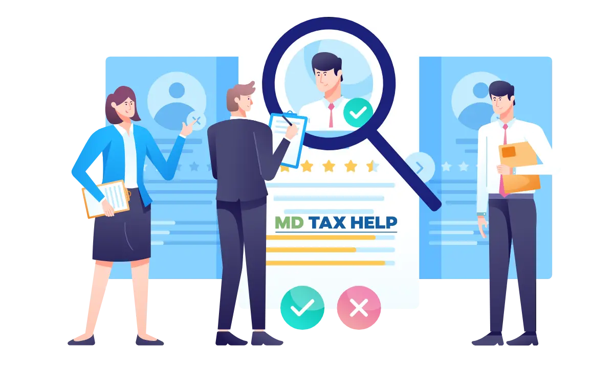 MD TAX HELP - TAX RESOLUTION SPECIALIST - CAREERS CLIP ART